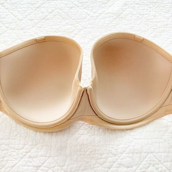 Wacoal Strapless Bra 854119 SIZE 34DDD Red Carpet Full Busted Underwire - Picture 6 of 7